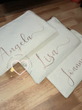 Personalised Leatherette Clutch with wristlet